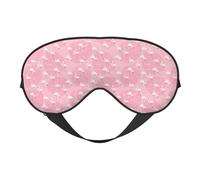 Eye Sleep Mask for Women Men - Pink Flamingos and Flowers Adjustable Soft Buckle Travel Eye Masks for Sleep Mask Blackout, Sleeping Mask for Women Men, Funny Blindfolds for Party Games