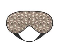 Eye Sleep Mask for Women Men - Raccoon Adjustable Soft Buckle Travel Eye Masks for Sleep Mask Blackout, Sleeping Mask for Women Men, Funny Blindfolds for Party Games
