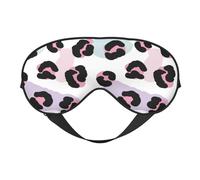 Eye Sleep Mask for Women Men - Retro Print Leopard Adjustable Buckle Travel Eye Masks for Sleep Mask Blackout, Soft Sleeping Mask for Women Men, Funny Blindfolds for Party Games