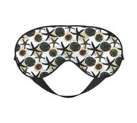 Eye Sleep Mask for Women Men - Sea Urchin Adjustable Buckle Travel Eye Masks for Sleep Mask Blackout, Soft Sleeping Mask for Women Men, Funny Blindfolds for Party Games