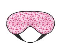 Eye Sleep Mask for Women Men - Soft Eye Mask for Sleeping with Adjustable Strap, Breast Cancer Awareness-Q Sleeping Mask Blackout for Outdoor, Car, Airplane, Home, Hotel, Office