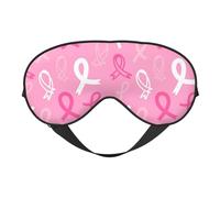 Eye Sleep Mask for Women Men - Soft Eye Mask for Sleeping with Adjustable Strap, Breast Cancer Awareness A Sleeping Mask Blackout for Outdoor, Car, Airplane, Home, Hotel, Office