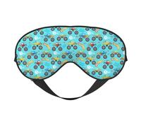 Eye Sleep Mask for Women Men - Soft Eye Mask for Sleeping with Adjustable Strap, Cartoon Monster Truck Sleeping Mask Blackout for Outdoor, Car, Airplane, Home, Hotel, Office