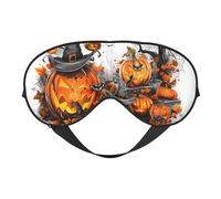 Eye Sleep Mask for Women Men - Soft Eye Mask for Sleeping with Adjustable Strap, Halloween Trick Or Treat Art Sleeping Mask Blackout for Outdoor, Car, Airplane, Home, Hotel, Office