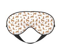 Eye Sleep Mask for Women Men - Soft Eye Mask for Sleeping with Adjustable Strap, Labrador Retriever Dog Head Sleeping Mask Blackout for Outdoor, Car, Airplane, Home, Hotel, Office