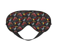 Eye Sleep Mask for Women Men - Soft Eye Mask for Sleeping with Adjustable Strap, Monster Truck Sleeping Mask Blackout for Outdoor, Car, Airplane, Home, Hotel, Office