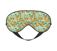 Eye Sleep Mask for Women Men - Tangerine Adjustable Soft Buckle Travel Eye Masks for Sleep Mask Blackout, Sleeping Mask for Women Men, Funny Blindfolds for Party Games
