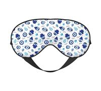 Eye Sleep Mask for Women Men - Vintage Blue Evil Eye Adjustable Soft Buckle Travel Eye Masks for Sleep Mask Blackout, Sleeping Mask for Women Men, Funny Blindfolds for Party Games