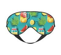 Eye Sleep Maskfor Women Men - Cartoon Lemon Juice Soft Travel Eye Masks for Sleep Mask Blackout, Adjustable Buckle Sleeping Mask for Women Men, Funny Blindfolds for Party Games