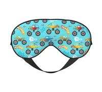 Eye Sleep Maskfor Women Men - Cartoon Monster Truck Soft Travel Eye Masks for Sleep Mask Blackout, Adjustable Buckle Sleeping Mask for Women Men, Funny Blindfolds for Party Games