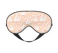 Eye Sleep Maskfor Women Men - Classic Cute Duck Daisy Pink Soft Travel Eye Masks for Sleep Mask Blackout, Adjustable Buckle Sleeping Mask for Women Men, Funny Blindfolds for Party Games