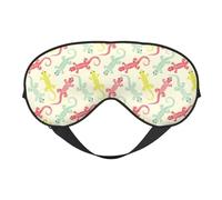 Eye Sleep Maskfor Women Men - Classic Cute Gecko Lizard Soft Travel Eye Masks for Sleep Mask Blackout, Adjustable Buckle Sleeping Mask for Women Men, Funny Blindfolds for Party Games