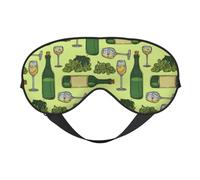 Eye Sleep Maskfor Women Men - Cute Grape Juice Soft Travel Eye Masks for Sleep Mask Blackout, Adjustable Buckle Sleeping Mask for Women Men, Funny Blindfolds for Party Games