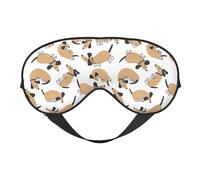 Eye Sleep Maskfor Women Men - Dachshund Dog Puppy Interesting Soft Travel Eye Masks for Sleep Mask Blackout, Adjustable Buckle Sleeping Mask for Women Men, Funny Blindfolds for Party Games