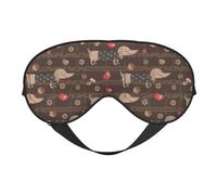 Eye Sleep Maskfor Women Men - Dachshund Dog Puppy Mushroom Soft Travel Eye Masks for Sleep Mask Blackout, Adjustable Buckle Sleeping Mask for Women Men, Funny Blindfolds for Party Games