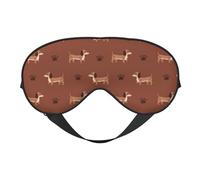 Eye Sleep Maskfor Women Men - Dachshund Dog Puppy No.1040 Soft Travel Eye Masks for Sleep Mask Blackout, Adjustable Buckle Sleeping Mask for Women Men, Funny Blindfolds for Party Games