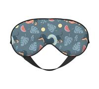 Eye Sleep Maskfor Women Men - Dachshund Dog Puppy Watermelon Soft Travel Eye Masks for Sleep Mask Blackout, Adjustable Buckle Sleeping Mask for Women Men, Funny Blindfolds for Party Games