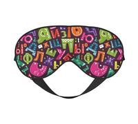 Eye Sleep Maskfor Women Men - Funny Letters Soft Travel Eye Masks for Sleep Mask Blackout, Adjustable Buckle Sleeping Mask for Women Men, Funny Blindfolds for Party Games