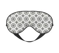 Eye Sleep Maskfor Women Men - Gray Geometric Star Array Soft Travel Eye Masks for Sleep Mask Blackout, Adjustable Buckle Sleeping Mask for Women Men, Funny Blindfolds for Party Games