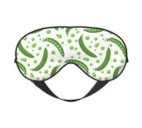 Eye Sleep Maskfor Women Men - Green Peas Print Soft Travel Eye Masks for Sleep Mask Blackout, Adjustable Buckle Sleeping Mask for Women Men, Funny Blindfolds for Party Games