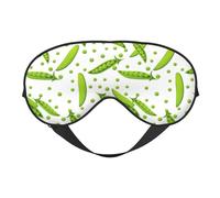 Eye Sleep Maskfor Women Men - Green Peas Soft Travel Eye Masks for Sleep Mask Blackout, Adjustable Buckle Sleeping Mask for Women Men, Funny Blindfolds for Party Games