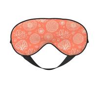 Eye Sleep Maskfor Women Men - he Marine Theme with Corals Soft Travel Eye Masks for Sleep Mask Blackout, Adjustable Buckle Sleeping Mask for Women Men, Funny Blindfolds for Party Games