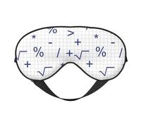 Eye Sleep Maskfor Women Men - Math Symbol Print Comical Soft Travel Eye Masks for Sleep Mask Blackout, Adjustable Buckle Sleeping Mask for Women Men, Funny Blindfolds for Party Games