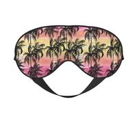 Eye Sleep Maskfor Women Men - Palm Tree_AA Soft Travel Eye Masks for Sleep Mask Blackout, Adjustable Buckle Sleeping Mask for Women Men, Funny Blindfolds for Party Games
