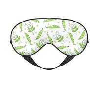 Eye Sleep Maskfor Women Men - Peas Pattern Green Soft Travel Eye Masks for Sleep Mask Blackout, Adjustable Buckle Sleeping Mask for Women Men, Funny Blindfolds for Party Games