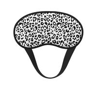 Eye Sleep Masks for Women Men - Elastic Band Blackout Leopard Black White Texture Print Travel Eye Masks for Sleep Airplane