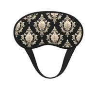Eye Sleep Masks for Women Men - Elastic Band Blackout Retro Beige Pattern Print Travel Eye Masks for Sleep Airplane