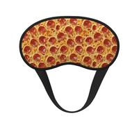 Eye Sleep Masks for Women Men - Elastic Band Blackout Sausage Pizza Pattern Print Travel Eye Masks for Sleep Airplane