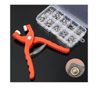 Eye Snapper Crochet Tool, Safety Eye Tool, 100 Sets of Metal Snaps Buttons, Auxiliary Tool for Attaching for Crocheting Eyes Crochet Tools for Crochet & Stuffed, Snap Buttons for Clothes and Sewing