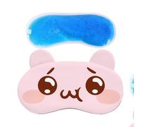 Eye | Soft Cartoon Patterned Night Total Black with Adjustable Strap | Night for Home Use Travel Airplane Nap Relaxation Rest