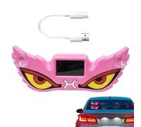 Eye Solar Car LED Ambient Light - Wireless 5 Modes Dynamic Decoration | LED Car Window Light - for Vehicle Truck Van RV Sports Daily Detail Garage Home Driveway