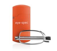 eye-spec Folding Reading Glasses with Smart Pocket-Sized Case | Compact Foldable Design for Men and Women Available in 7 Colours, 9 Lens Strengths (1.0)