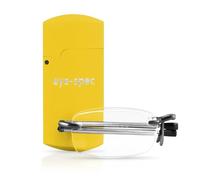 eye-spec Folding Reading Spectacles with Yellow Pocket Hard Case | Slim Fold-Up Glasses with Flat Foldable Telescopic Design - Available in 7 Colours (3.0)