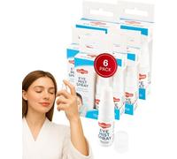Eye Spray for Dry, Tired & Irritated Eyes - Refreshing Closed Eye Hydrating Spray, Portable Moisturising Eyelid Mist for Screen Use, Travel, Long-Lasting Dry Eye Relief and Protection (Pack of 6)