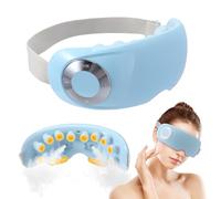 Eye Steam Massager for Dry Eyes,Heated Eye Mask Massager with Cold & Hot Compress Modes,3 Heats 4 Modes,Heated Care Device for Relax Eye Strain,Rechargeable & Portable,Gifts for Men Women