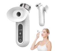 Eye Steamer for Dry Eyes,2-in-1 Nano Mist Therapy Wand with Hot & Cold Compress Modes,Handheld Eye & Face Hydrating Steamer,Portable Steam Therapy Device for Moisturizing & Soothing,USB Rechargeable