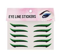 Eye Stickers - 10-Piece Reusable, Waterproof Eyeliner | 5 Pairs Per Sheet Fake Eyelash Suitable For All Eye Shapes | Natural Makeup Effect Eyeshadow Patches For Dating, Stage, Girls & Mothers