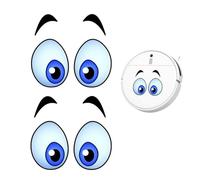 Eye Stickers,2 PCS Funny Eye Sticker for Cars,Walls & Robots,Self-Adhesive Cartoon Eyes Stickers,Waterproof PVC Decorative Sticker,Ideal for Home,Office & Creative DIY Projects (14x12.7cm)