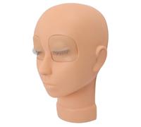 Eye Structure Soft Touch Silicone Lash Mannequin Head, Lightweight and Easy to Carry, Suitable for Beauty Professionals, Students, & Personal Use At Home, Made From Quality