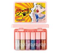 Eye Tint - Six Piece Bundle, Radiant Glittering Cosmetics, Sweatproof Glowing Paint | Wedding Celebration Holiday Event Stage Performance Professional Artist Kit Lo