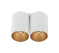 EYE TONE II WHITE/GOLD CEILING LIGHT TUBE NT 2X GU10 7665