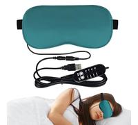 Eye Warmer Pad - USB Heated Hot Eye Therapeutic Electric Heat | Adjustable Strap Comfortable Discharge Device, Temperature And Timer, Blephari