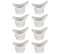 Eye Wash Cup,8PCS 10ml Silicone Eye Bath Cup Resuable,Portable Eye Washing Cup Eye Flush Cups for Cleaning Tired Eyes (Gray)