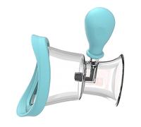 Eye Wash Cup Silicone Rinse Cleaner Ergonomic Manual Air Pressure Squeeze Cleaning Tool for Eye Fatigue Relief (Blue)