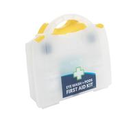Eye Wash First Aid Kit, Emergency Eye Irritation Response Kit with Mirror and x2 500ml Sterile Solution in Carry Case