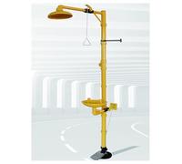 Eye Wash Station Safety Shower Eye Washer Emergency Shower, ABS Emergency Eye Wash Station, Plumbing Eye Washing Station with Dual Spray & Shower Head(Composite type,Pedal model)